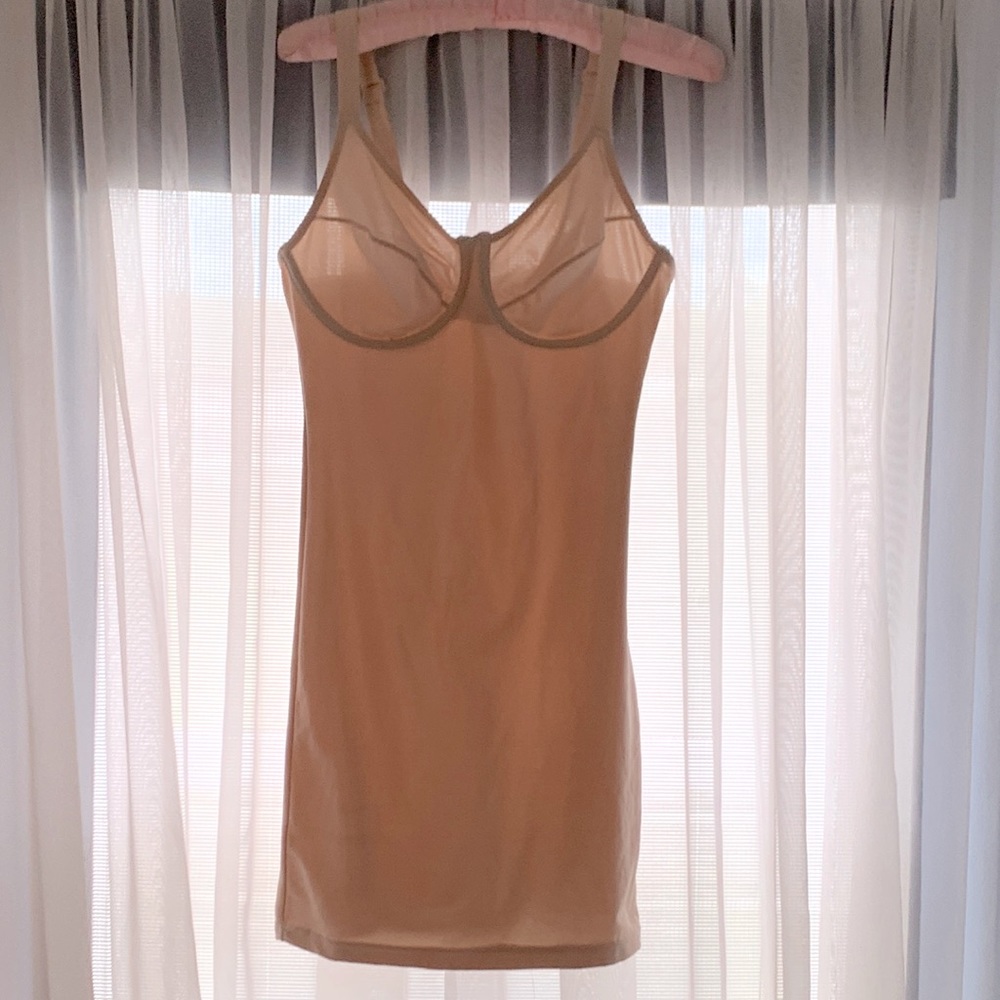 4 for $50.00..Shape-wear slip , Beige colour, underwire bra, size 36C.